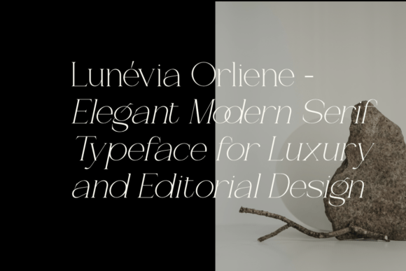 Lunévia Orliene Font PNG with transparent background - Preview 1