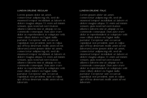 Lunévia Orliene Font PNG with transparent background - Preview 2