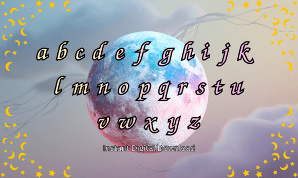 Moonveil Script Font PNG with transparent background - Preview 2