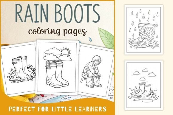 Rain Boots Coloring Pages