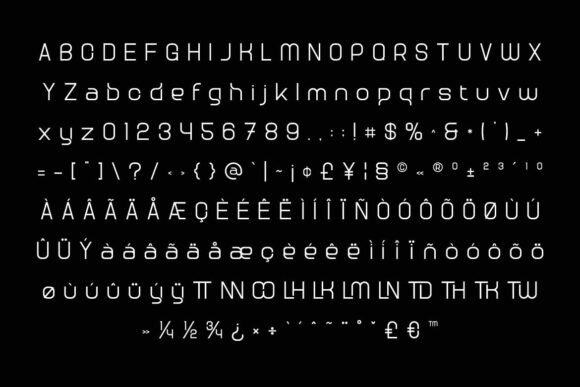 Rastera Font PNG with transparent background - Preview 1