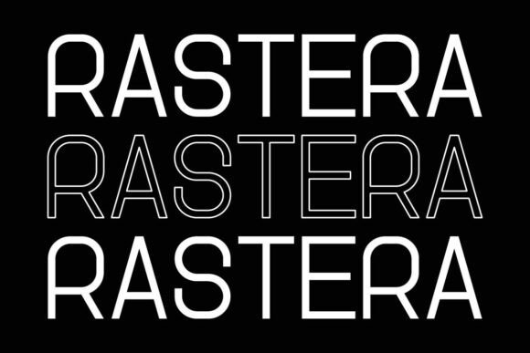 Rastera Font PNG with transparent background - Preview 6