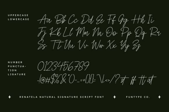 Renatela Font PNG with transparent background - Preview 1