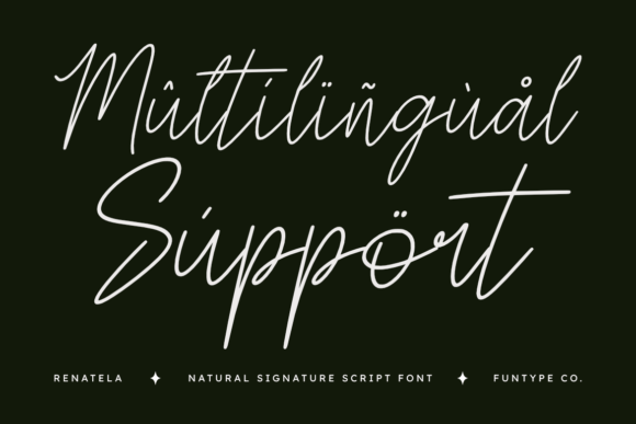 Renatela Font PNG with transparent background - Preview 4