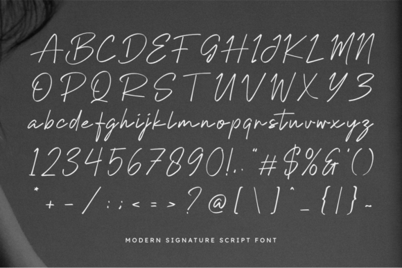 Selovina Signature Font PNG with transparent background - Preview 1