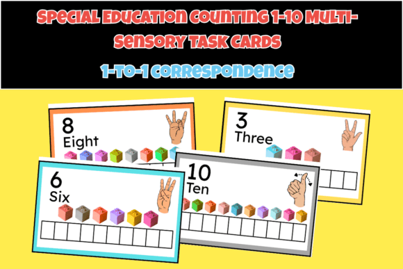 Special Education 1-10 Numbers Task Card
