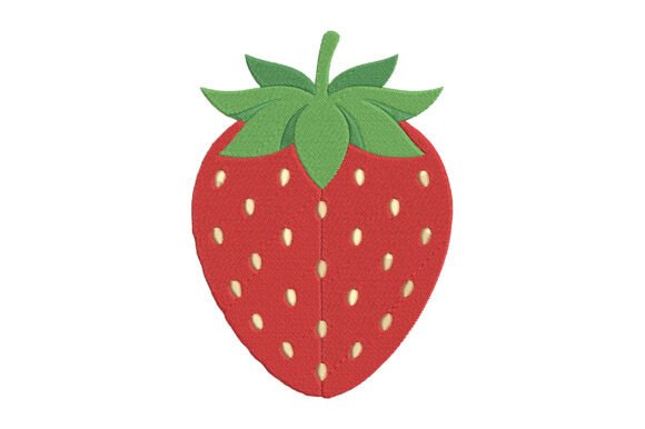 Strawberry Embroidery Design