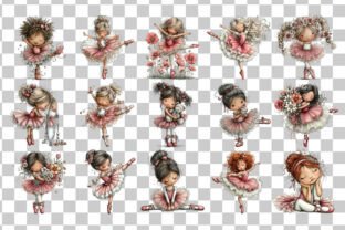 Whimsical Ballerina Girls PNG Clipart Graphic by Nicolle's Colorful Art ...