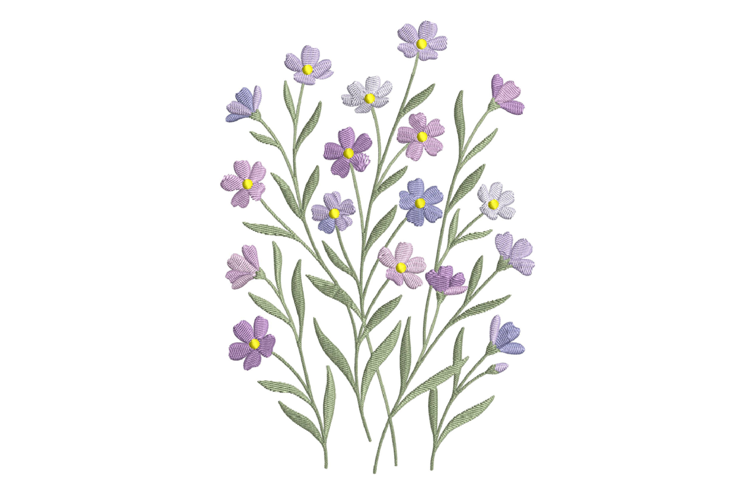 Wildflower Embroidery Design