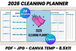 2026 Cleaning Planner Canva Template Graphic by DIGITAL PRINT BOX ...