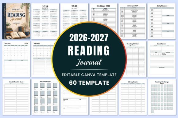 2026–2027 Reading Journal KDP Interiors