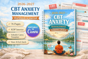 26–2027 CBT Anxiety Management Workbook Graphic by designmela01 ...