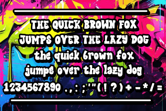 Asteroid Graffiti Font - Preview 3