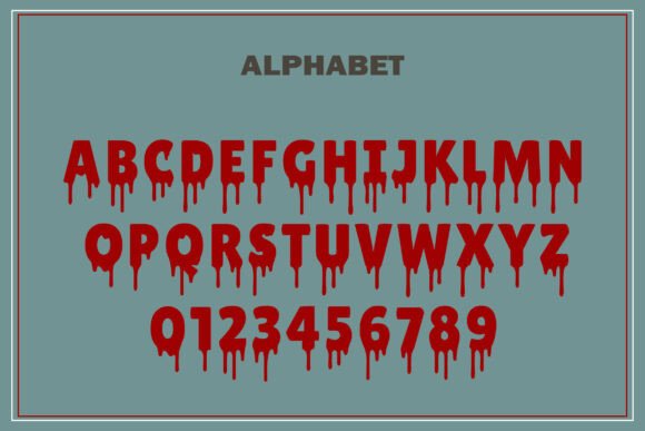 Blood Drip Font - Preview 1