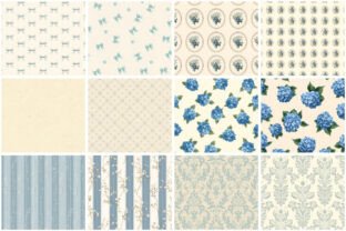 Blue Vintage Floral Digital Patterns Graphic by sagorarts · Creative ...