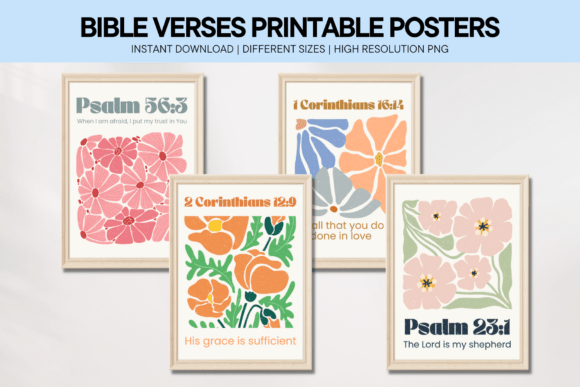 Boho Bible Verse Wall Art Neutral Poster