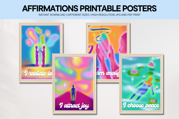 Celestial Affirmations Wall Art Posters
