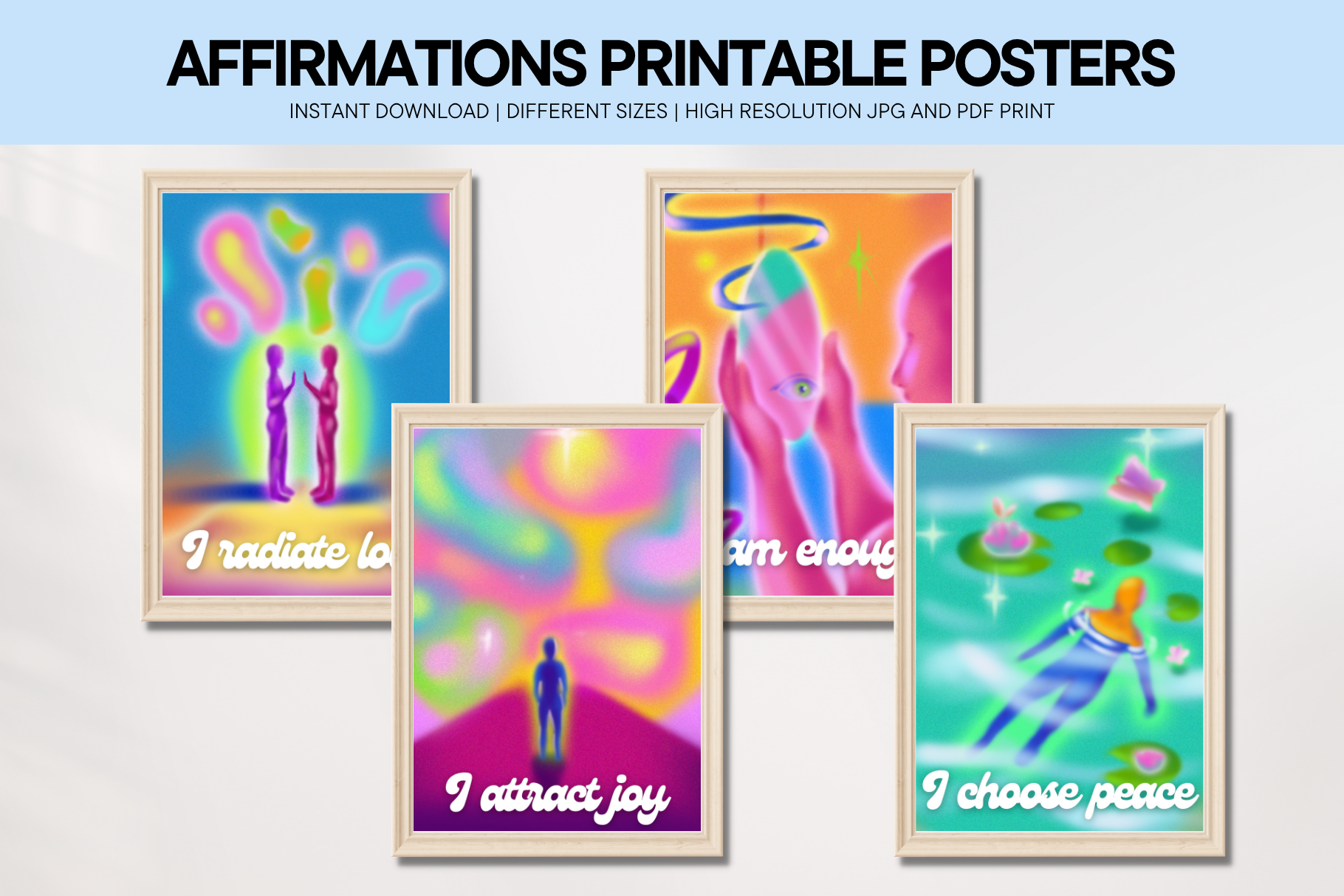 Celestial Affirmations Wall Art Posters