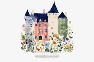 Fairytale Castle Clipart Set Graphic by Patishop Art · Creative Fabrica
