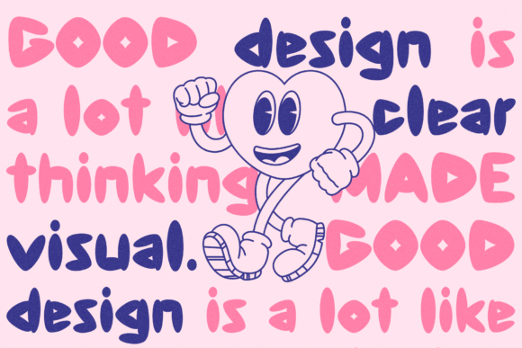 Fatty Bubble Font PNG with transparent background - Preview 2