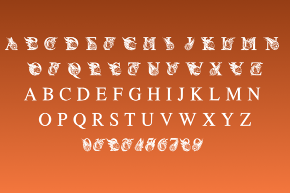 Flame Volleyball Font PNG with transparent background - Preview 1