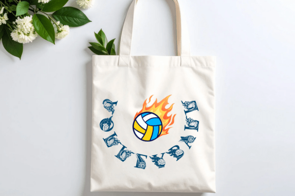 Flame Volleyball Font PNG with transparent background - Preview 3