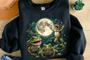 Frog Howling Frogs Howling at Moon PNG Graphic by RR Printive Studio · Creative Fabrica