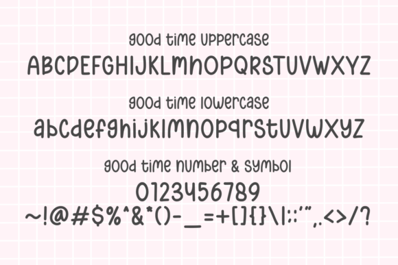 Good Time Font - Preview 1