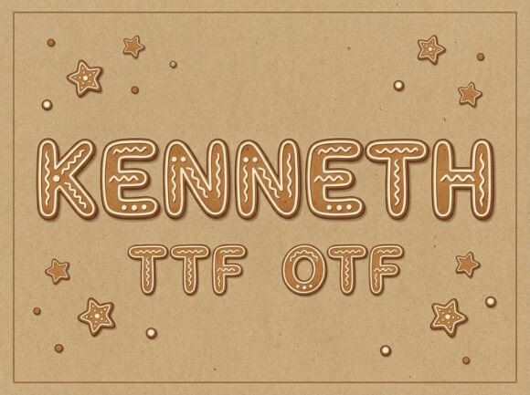 Kenneth Font PNG with transparent background - Preview 1