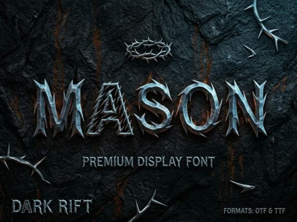 Mason Blackletter Font By Bluebird