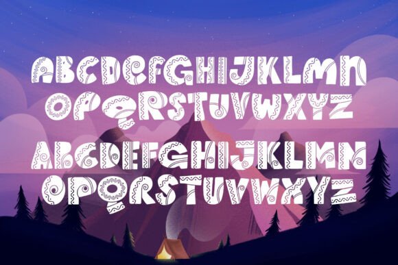 Nordic Queen Font PNG with transparent background - Preview 2