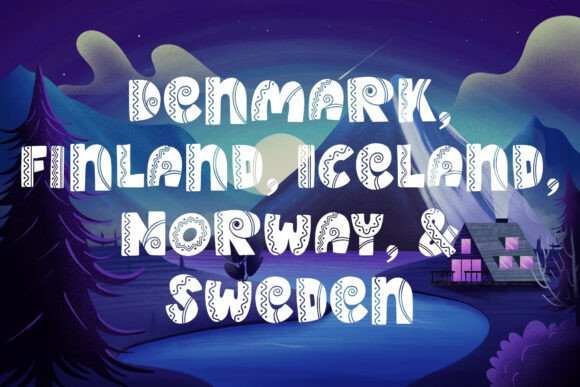 Nordic Queen Font PNG with transparent background - Preview 5