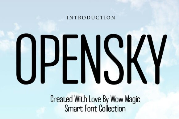 Opensky Font PNG with transparent background - Preview 2