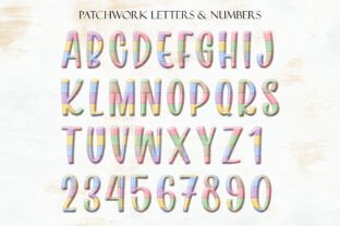 Patchwork Letters PNG Quilted Alphabet Graphic by PositiveChic ...
