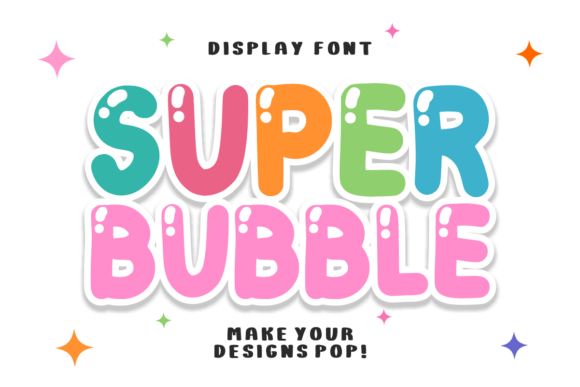 Playful Bubble Font PNG with transparent background - Preview 2