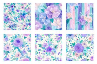 Preppy Banner Spring Preppy Spring Flowers Digital Paper Graphic by Dream Creation ...
