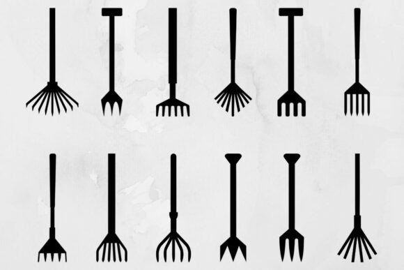 Rake Silhouette SVG Graphic by WieDigitalArt · Creative Fabrica