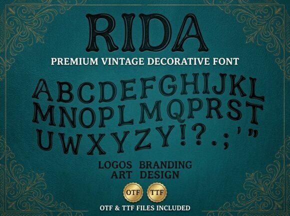 Rida Font font preview - 2
