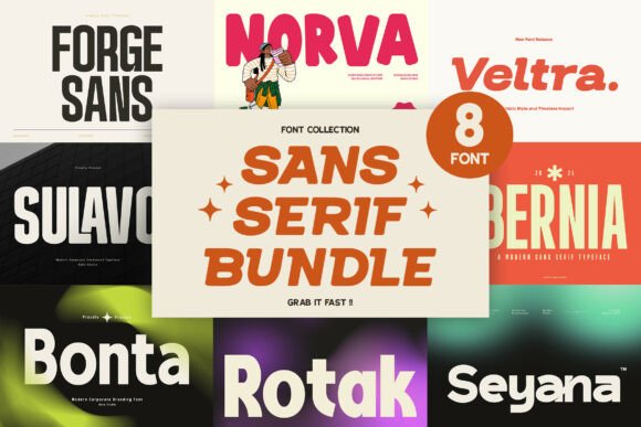 Sans Serif Bundle Collection Font Sans Serif Font Di Bagus Kunstler