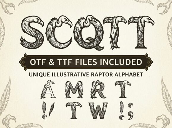 Scott Font PNG with transparent background - Preview 2