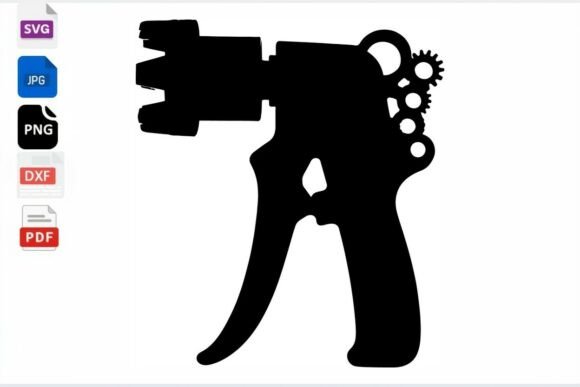 Steampunk Gun SVG File