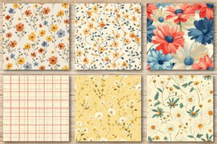Summer Floral Digital Paper Graphic by WatercolorArtist · Creative Fabrica