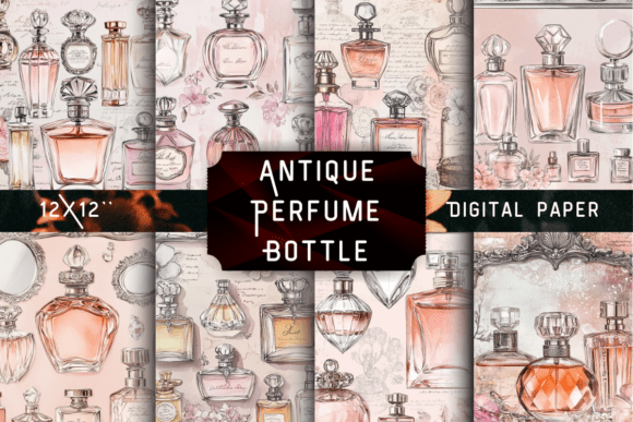 Antique Perfume Bottle Graphic by Pro Designer Team · Creative Fabrica