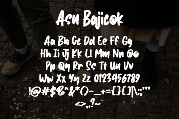 Asu Bajicok Font - Preview 1