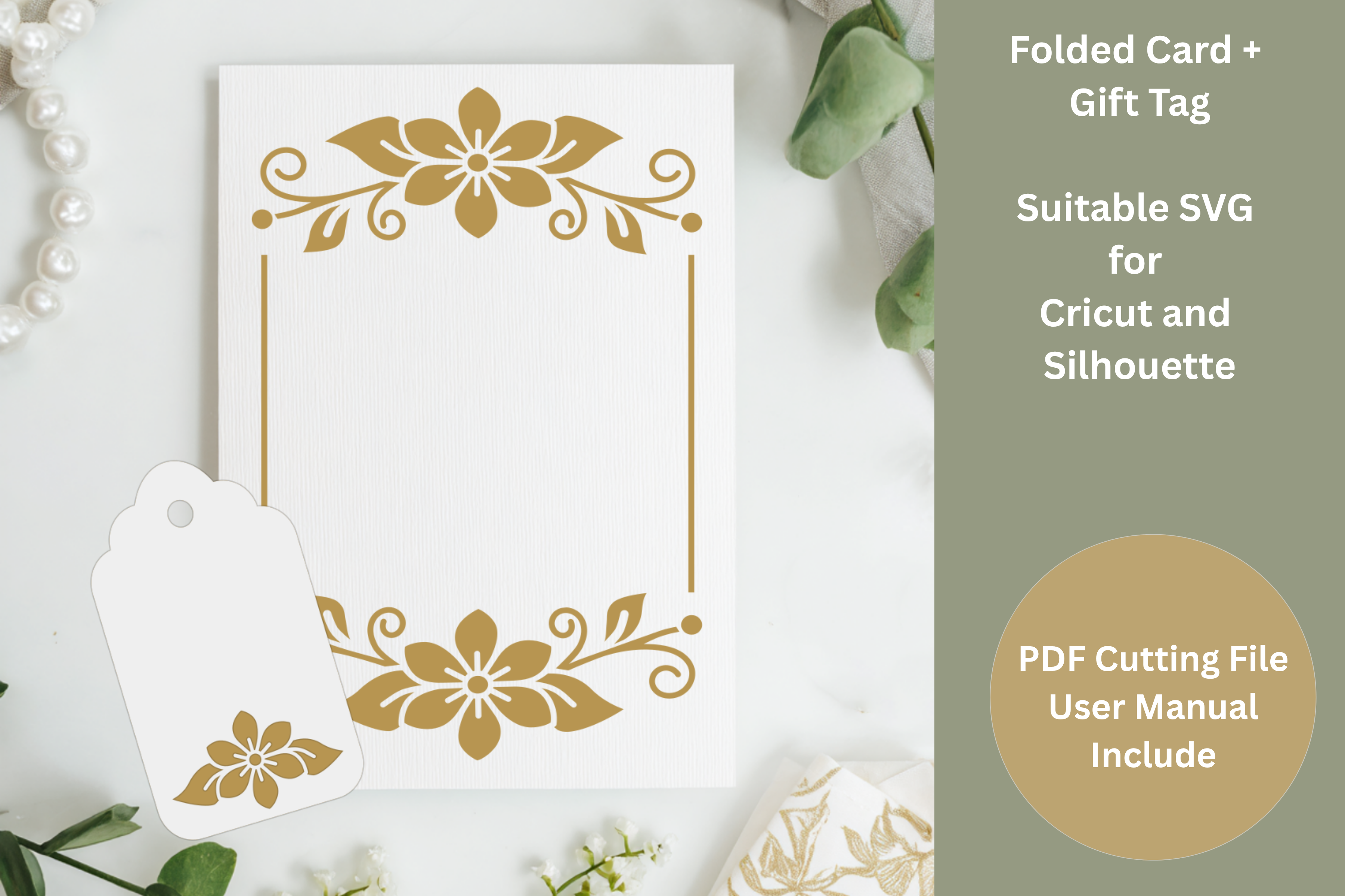 Card and Gift Tag Template SVG Bundle