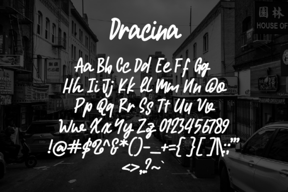 Dracina Font - Preview 1