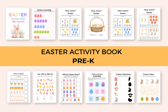 EASTER ACTIVITY BOOK for PRE-K