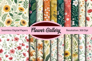 Flower Garden Seamless Digital Paper Graphic by Colourful · Creative ...