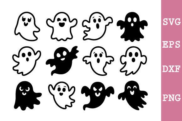 Halloween Ghost SVG Bundle