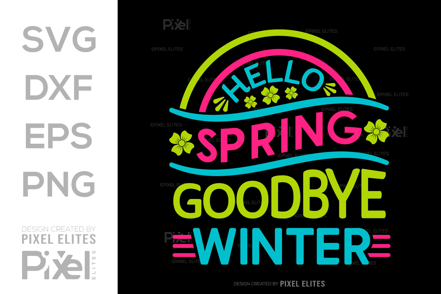 Hello Spring SVG Cut File, Spring Svg Graphic by Pixel Elites ...